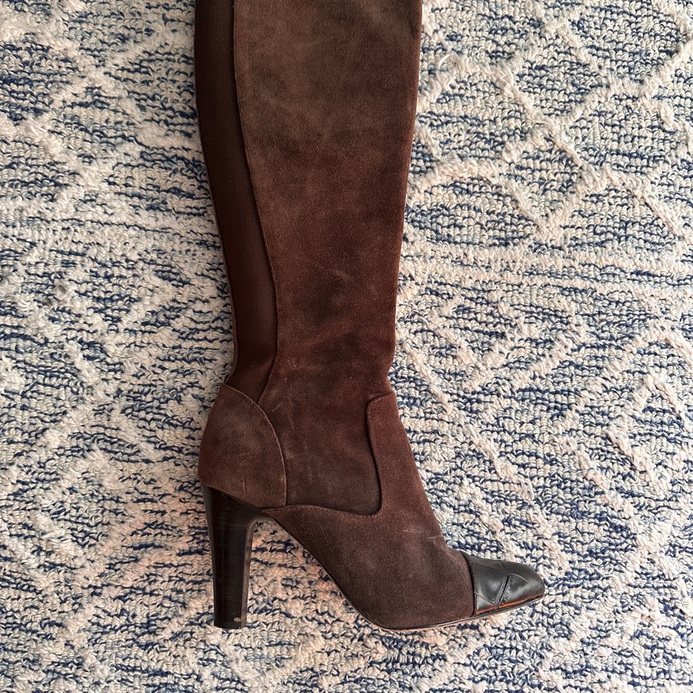 Donald J. Pliner Brown Heeled Boots with Pointed Toe